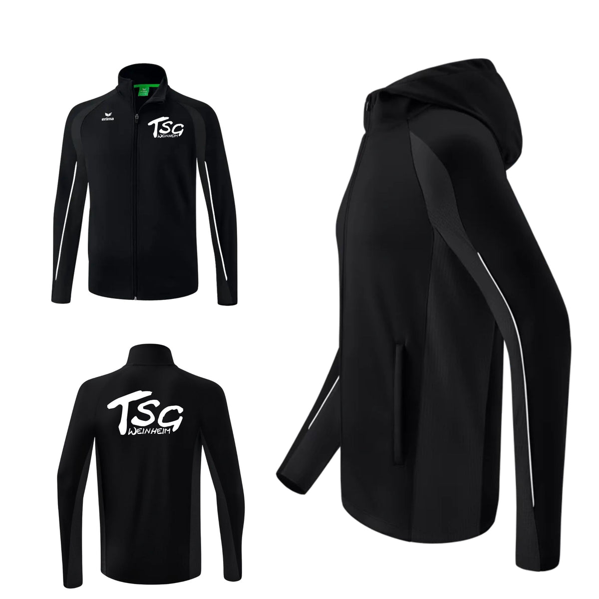 TSG Weinheim Kapuzen Jacke / Erima mit Club-Logo