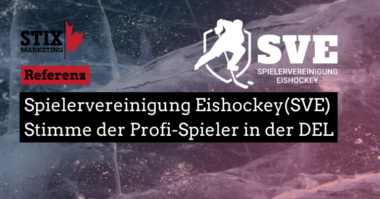 Read more about the article Stix Marketing Referenz: Spielervereinigung Eishockey (SVE) – The Game Is Us